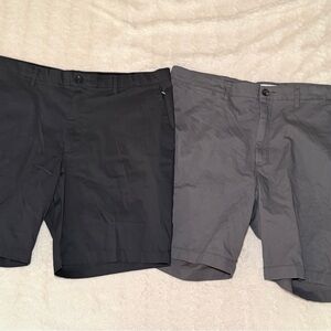 Goodfellow & Co 2 pr Men's Gray Shorts 1 flat front, 1 jogger both Sz 42 New